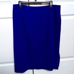 KASPER Royal Blue Straight Skirt